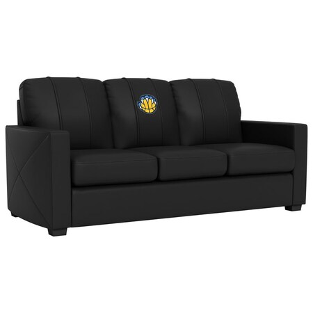 Dreamseat Silver Sofa with Memphis Grizzlies Secondary Logo XZ7759001SOCDBK-PSNBA31034